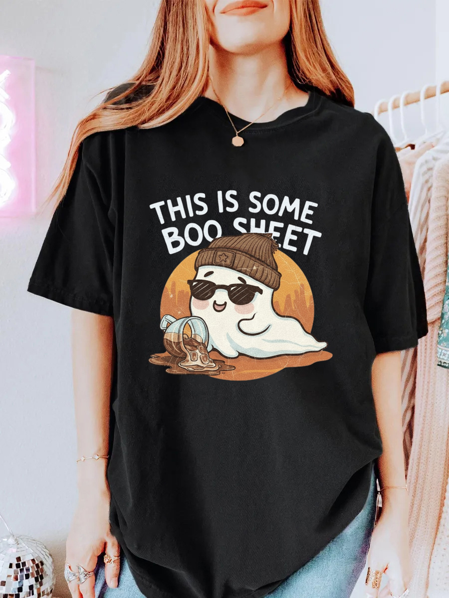 Vintage This Is Some Boo Sheet Oversize Graphic Tee