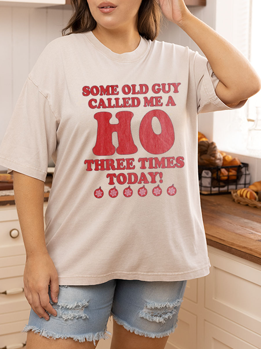 Vintage Some Old Guy Called Me A Ho Oversize Washed T-Shirt