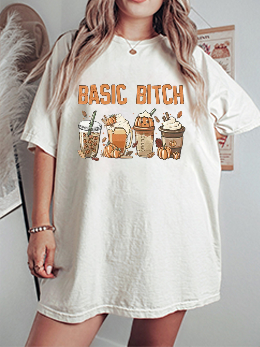 Vintage Basic B Fall Oversize Graphic Tee