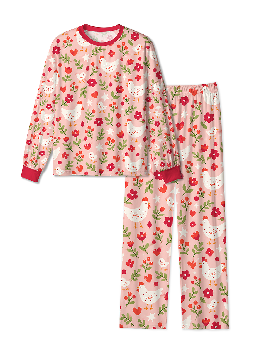 Vintage Hen Chick Floral Pajamas