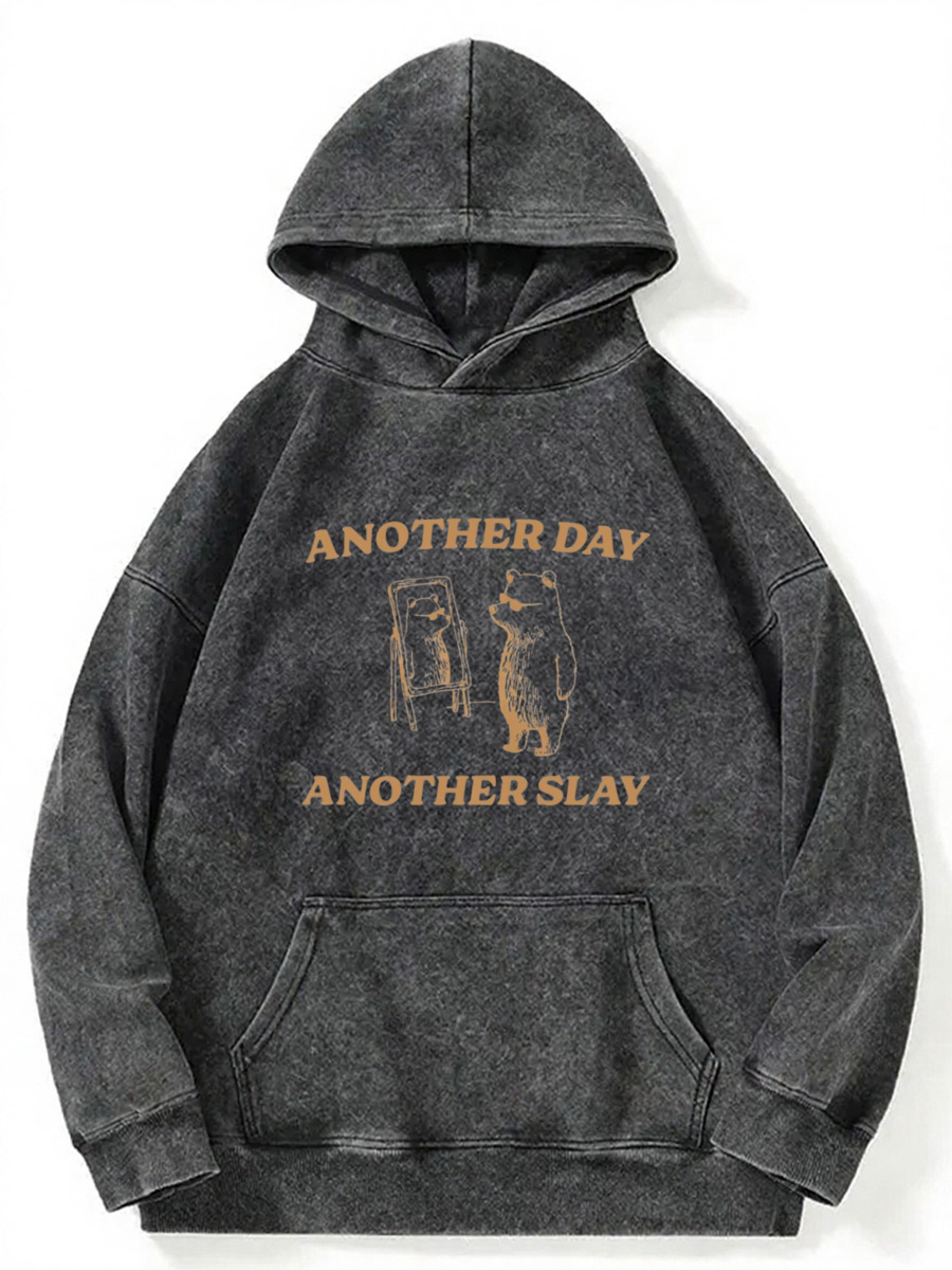 Vintage Another Day Another Slay Washed Hoodie