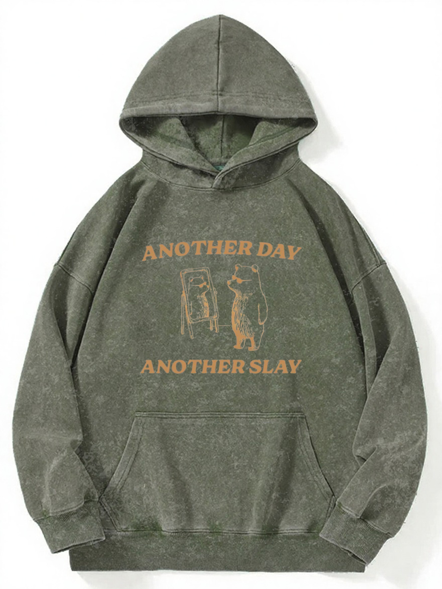 Vintage Another Day Another Slay Washed Hoodie
