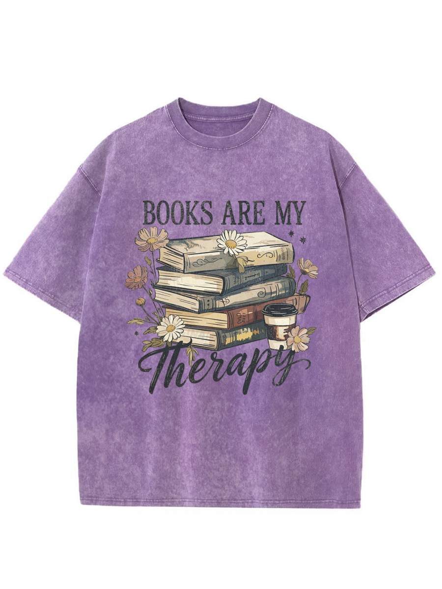 Vintage Book Lover Oversize Washed T-Shirt