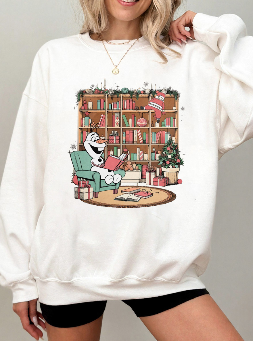 Vintage Reading Books Oversize Graphic Sweatshirt