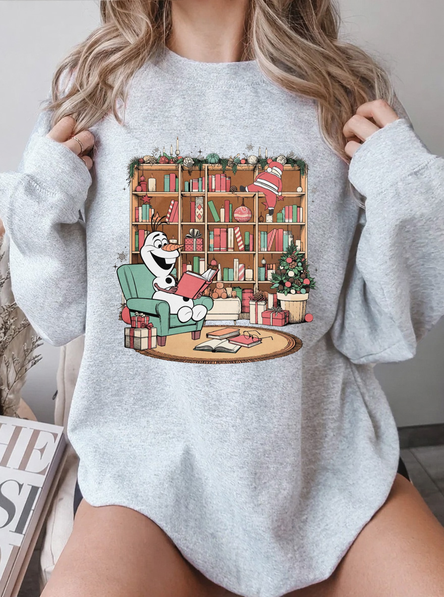 Vintage Reading Books Oversize Graphic Sweatshirt