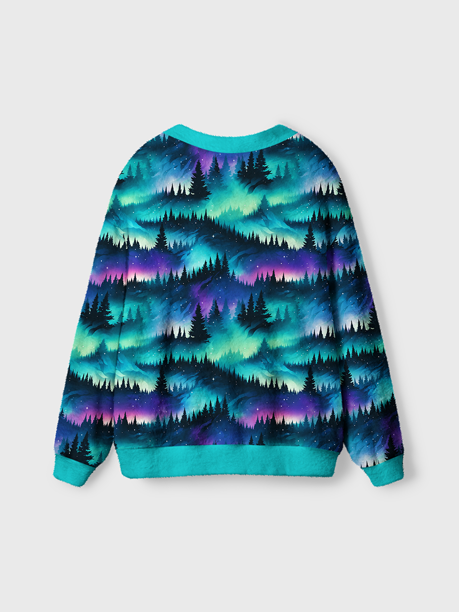 Vintage Aurora Starry Forest Cardigan Sweaters