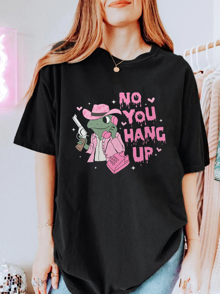 Vintage No You Hang Up Oversize Graphic Tee