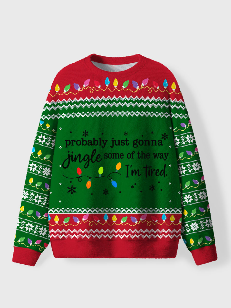 Vintage Christmas Jingle Song Ugly Sweater