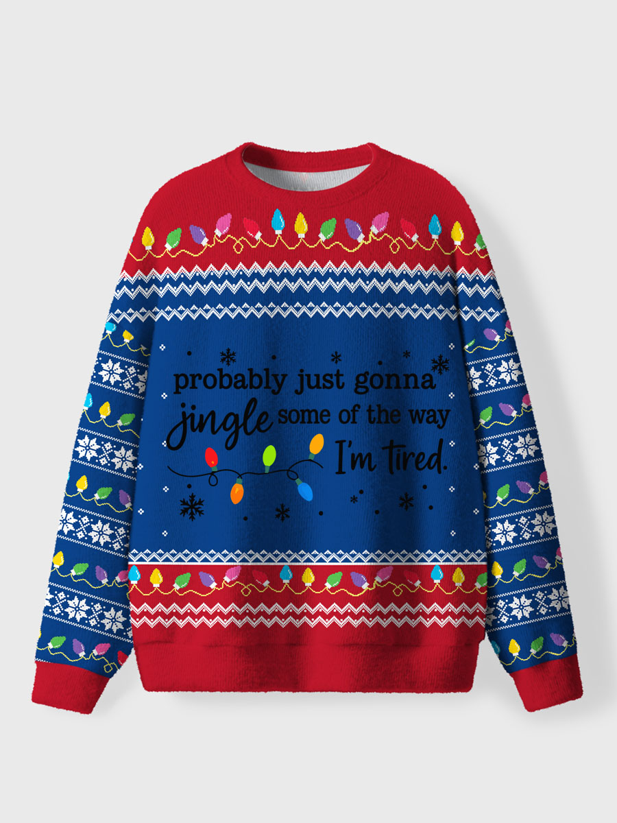 Vintage Christmas Jingle Song Ugly Sweater