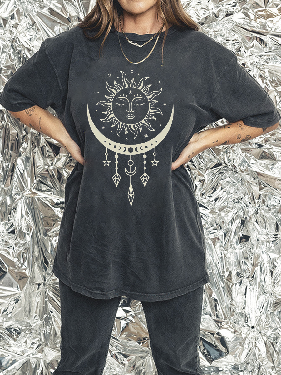Boho Sun Moon T Shirt