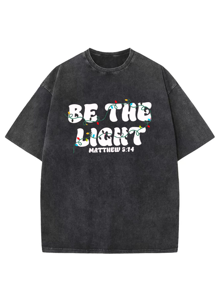 Vintage Be The Light Oversize Washed T-Shirt
