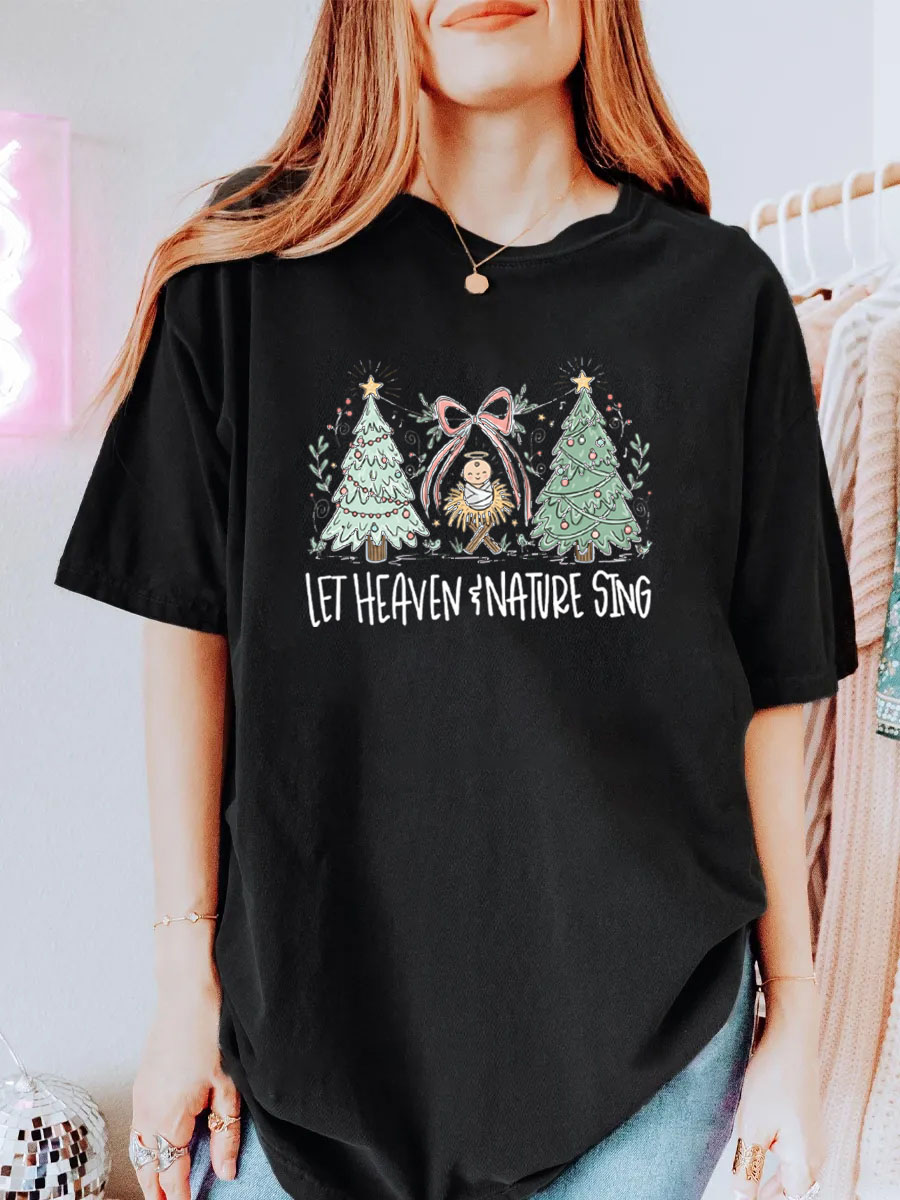 Vintage Heaven And Nature Sing Oversize Graphic Tee