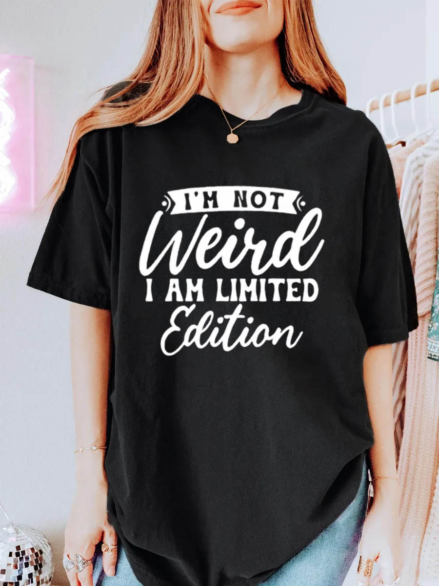 Vintage I’m Not Weird I Am Limited Edition Oversize Graphic Tee