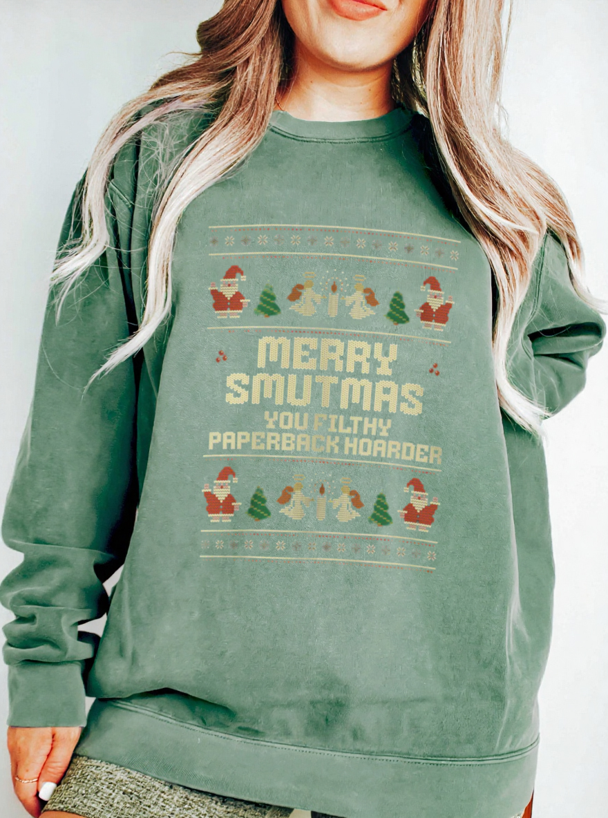 Vintage Smut Reader Oversize Graphic Sweatshirt