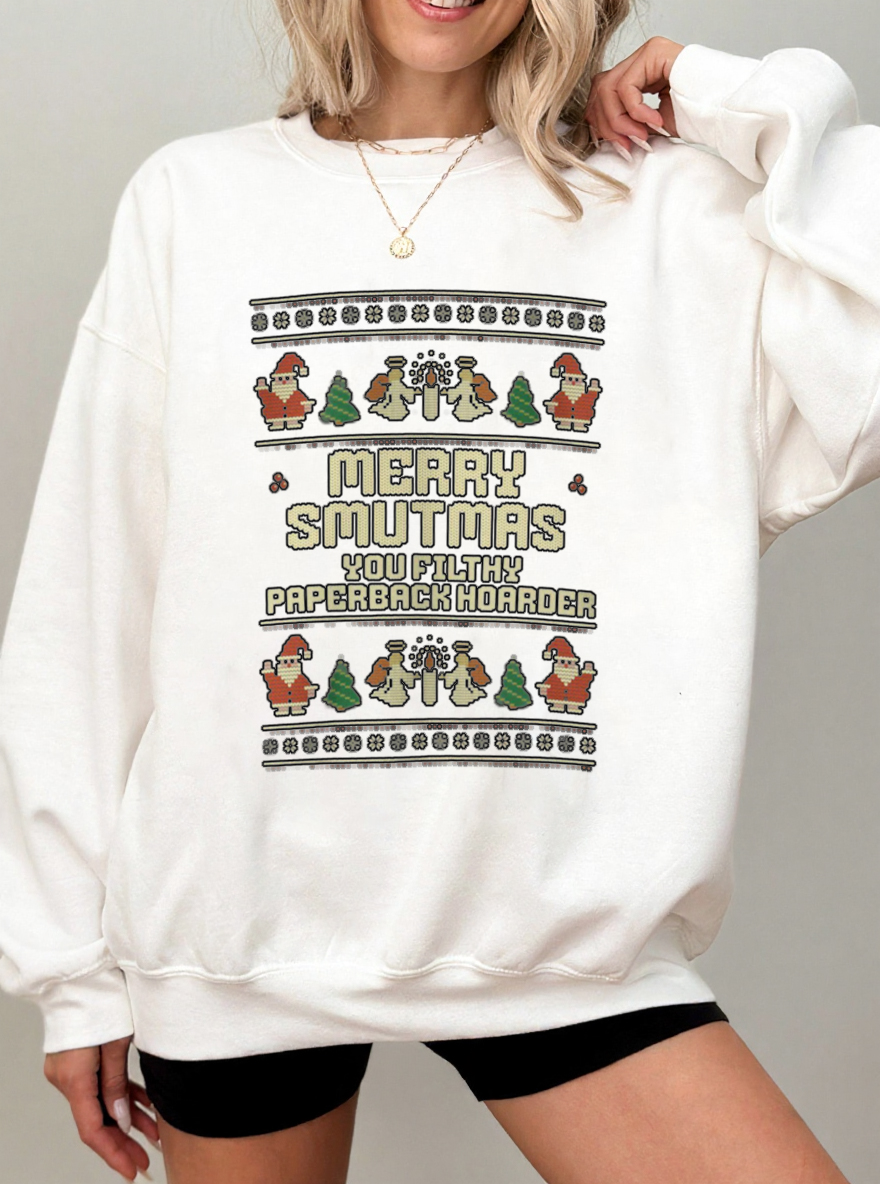 Vintage Smut Reader Oversize Graphic Sweatshirt