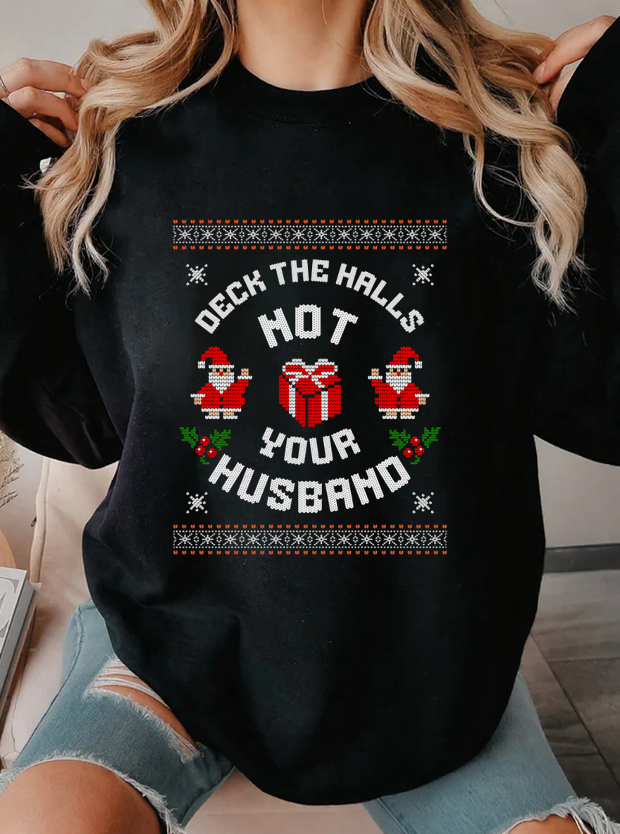 Vintage Ugly Christmas Oversize Graphic Sweatshirt