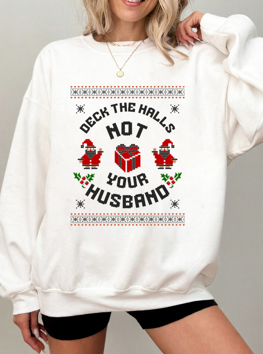 Vintage Ugly Christmas Oversize Graphic Sweatshirt