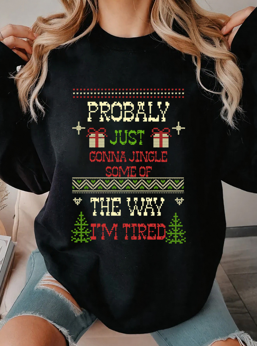 Vintage Spreading Joy With Gifts Oversize Graphic Sweatshirt