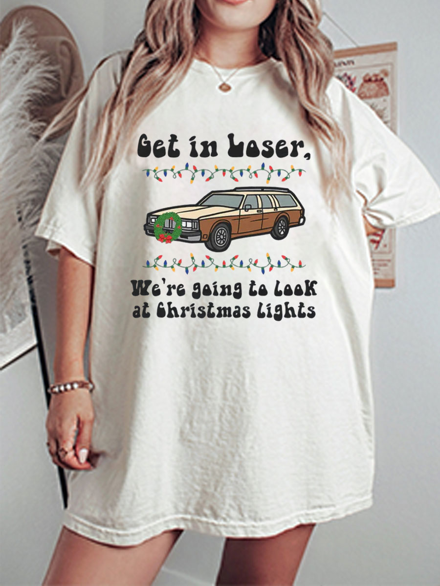 Vintage I'm Staying Home It's Too Peopley Out There Oversize Graphic Tee