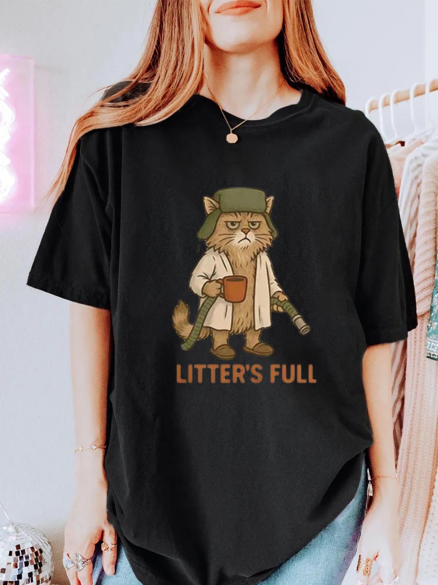 Vintage Litter’s Full Cat Oversize Graphic Tee