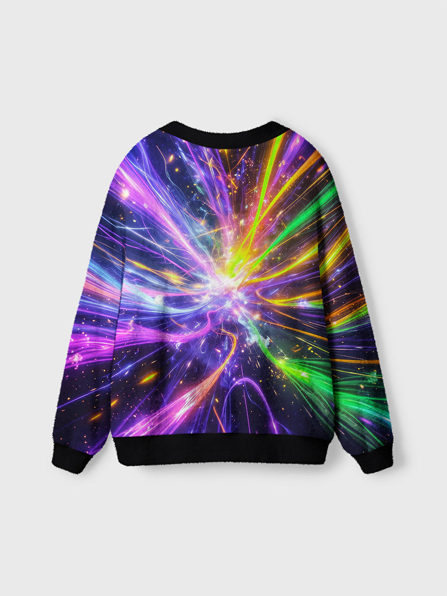 Vintage Vibrant Light Burst Cardigan Sweaters