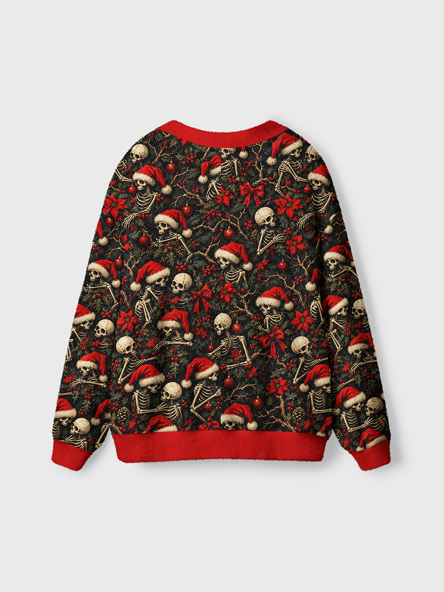 Vintage Festive Christmas Skeleton Cardigan Sweaters
