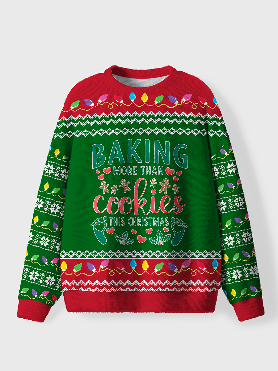 Vintage Merry Christmas Snowflake Ugly Sweater