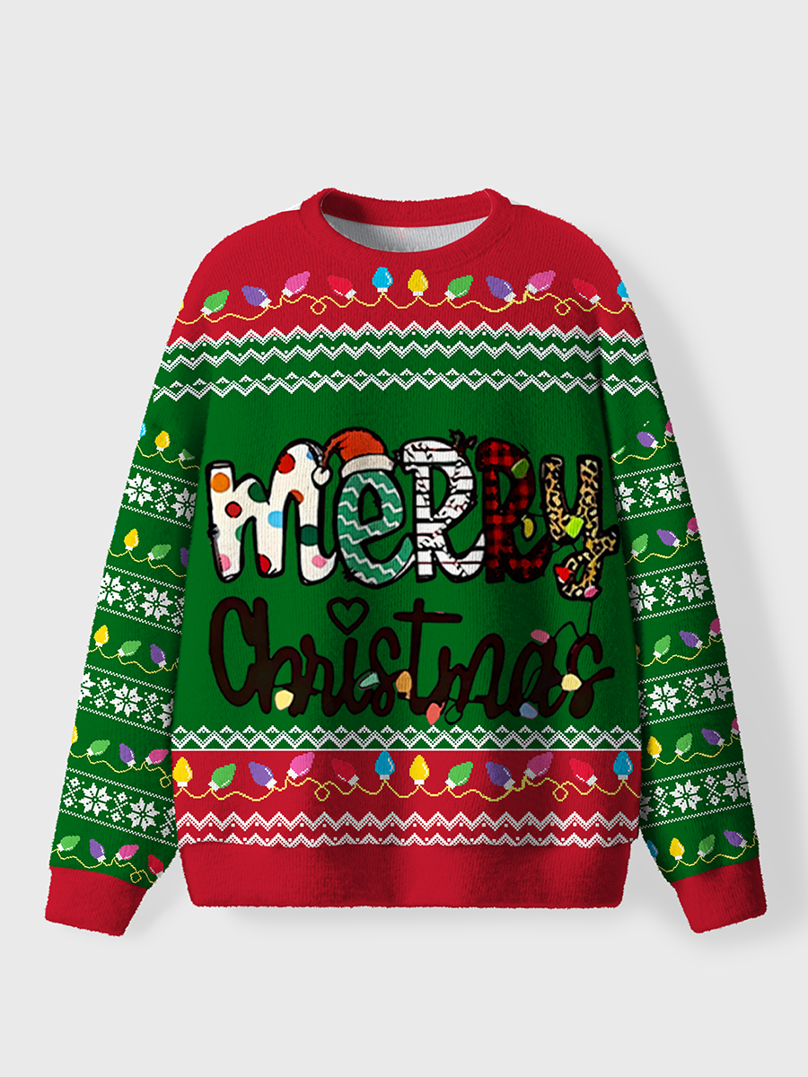 Vintage Meery Christmas Ugly Sweater