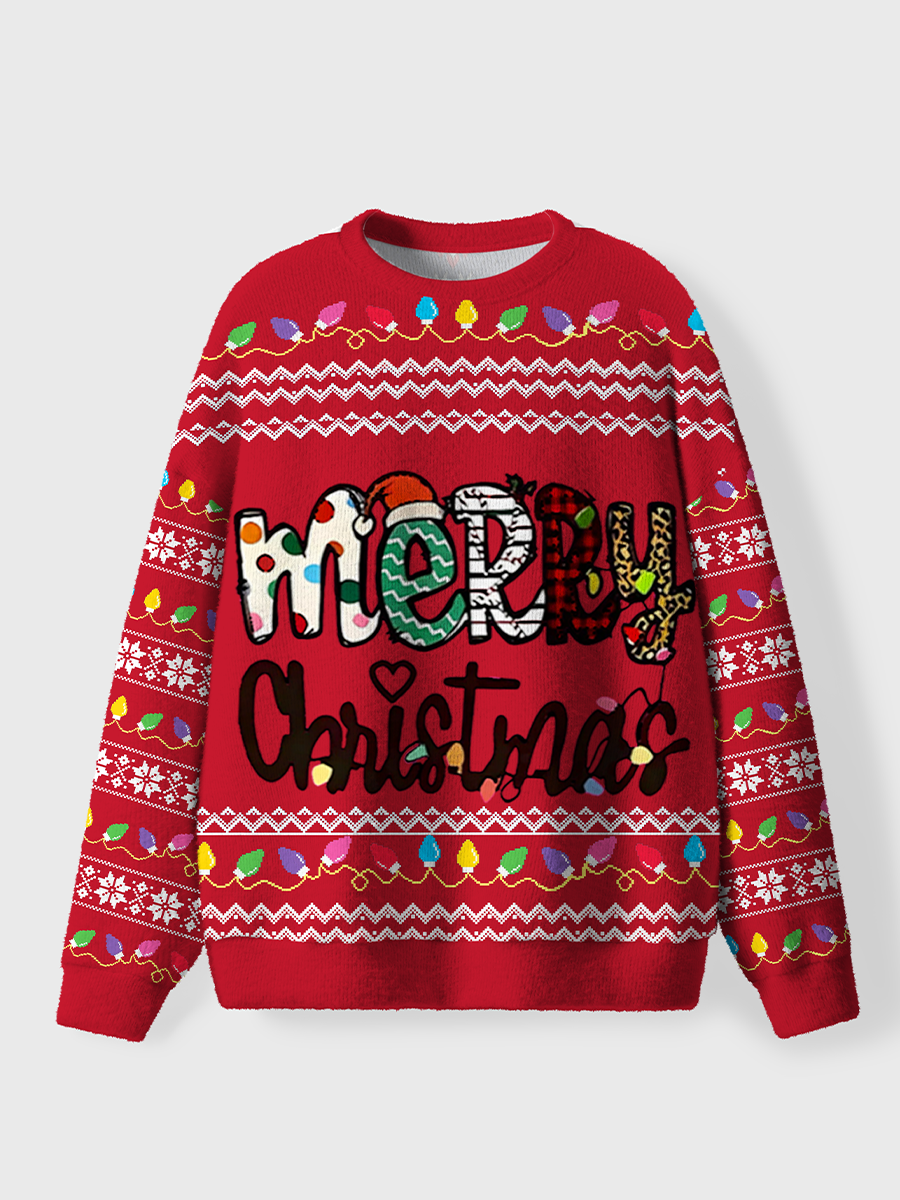 Vintage Meery Christmas Ugly Sweater