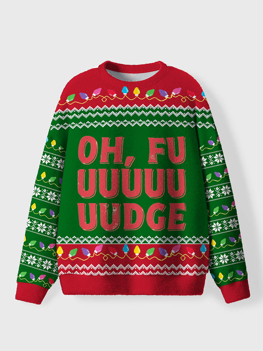 Vintage Oh Fudge Ugly Sweater