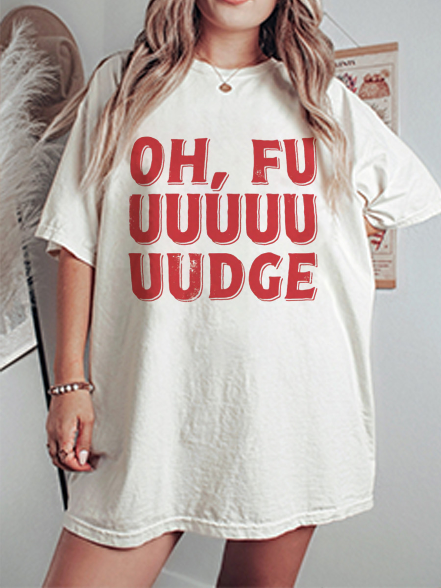 Vintage Oh Fudge Oversize Graphic Tee