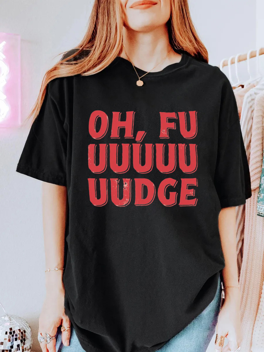 Vintage Oh Fudge Oversize Graphic Tee