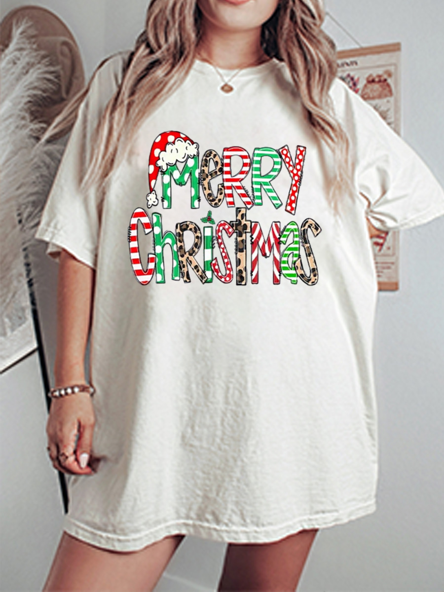 Vintage Christmas Oversize Graphic Tee