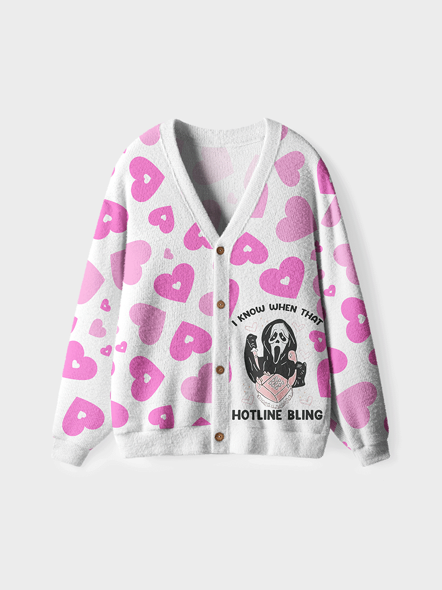 Vintage LHotline Bling Cardigan Sweaters