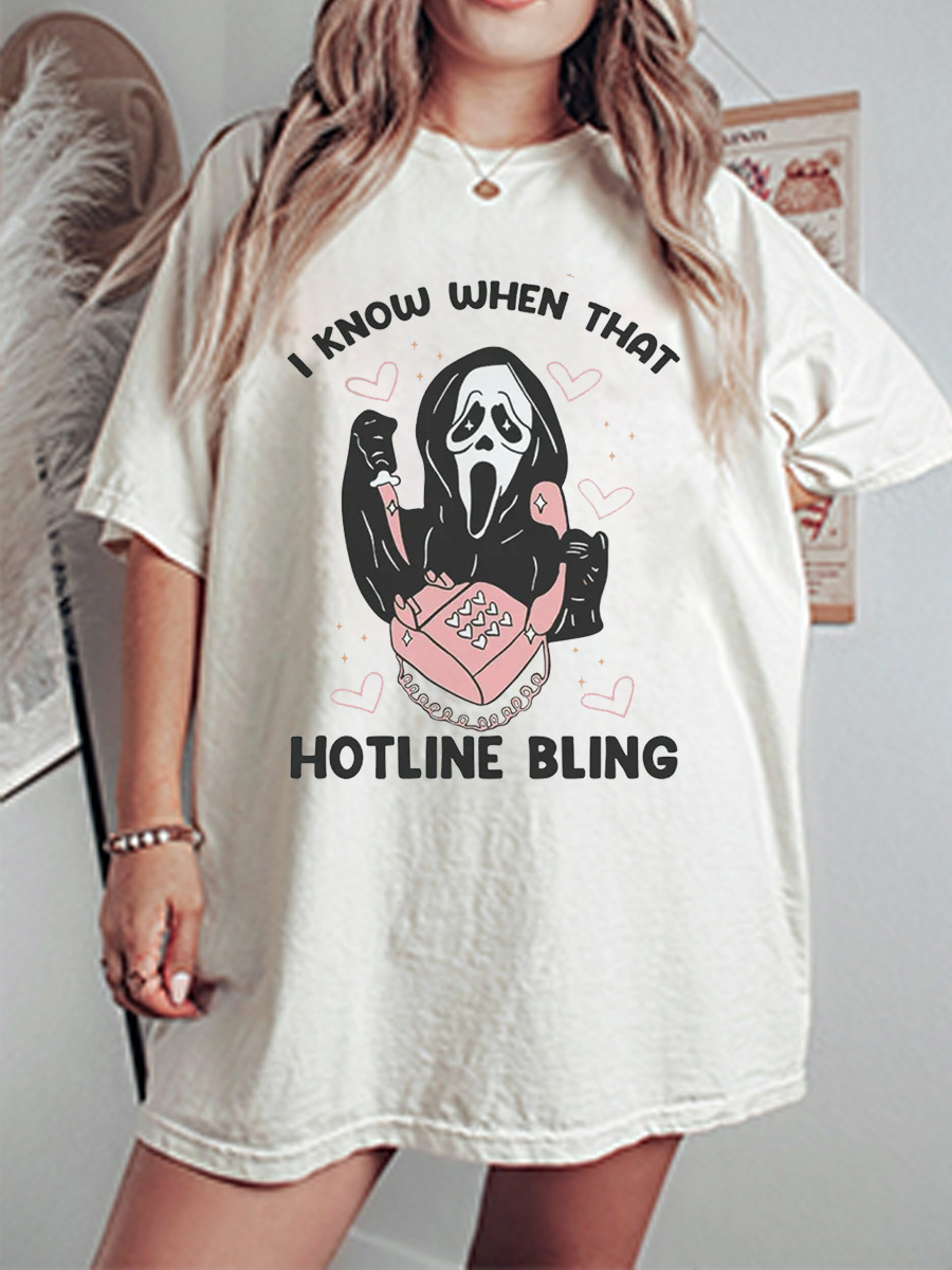 Vintage Hotline Bling Oversize Graphic Tee