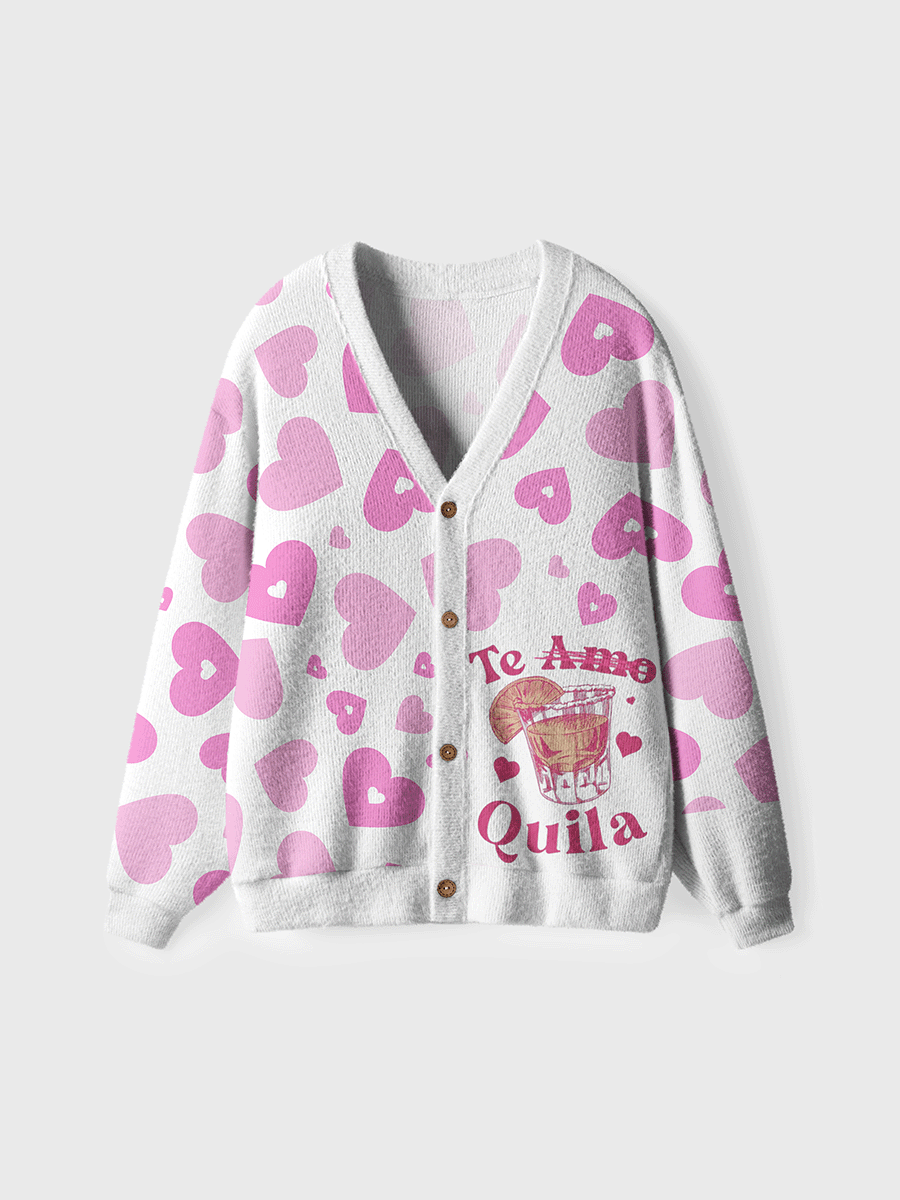Vintage Tequila Valentine'S Cardigan Sweaters