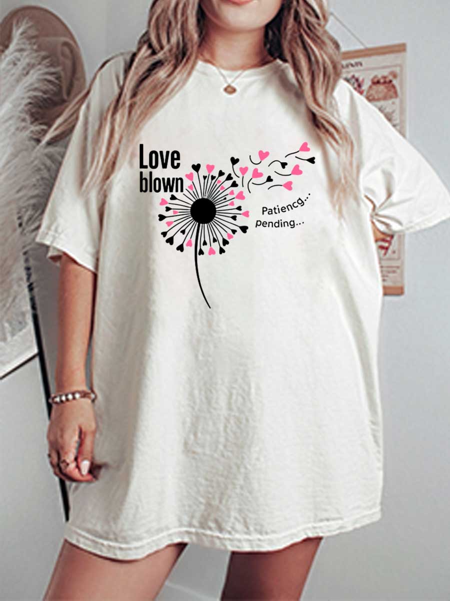 Vintage Love Blown Oversize Graphic Tee
