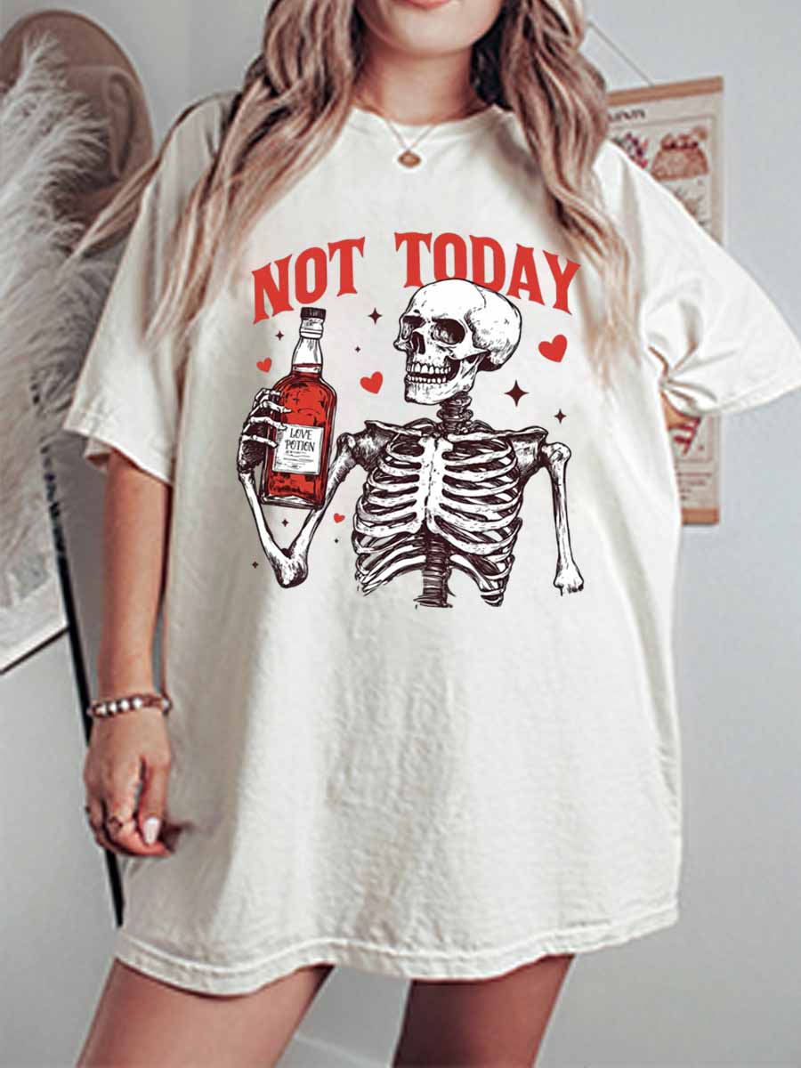 Vintage Not Cupid Today Oversize Graphic Tee