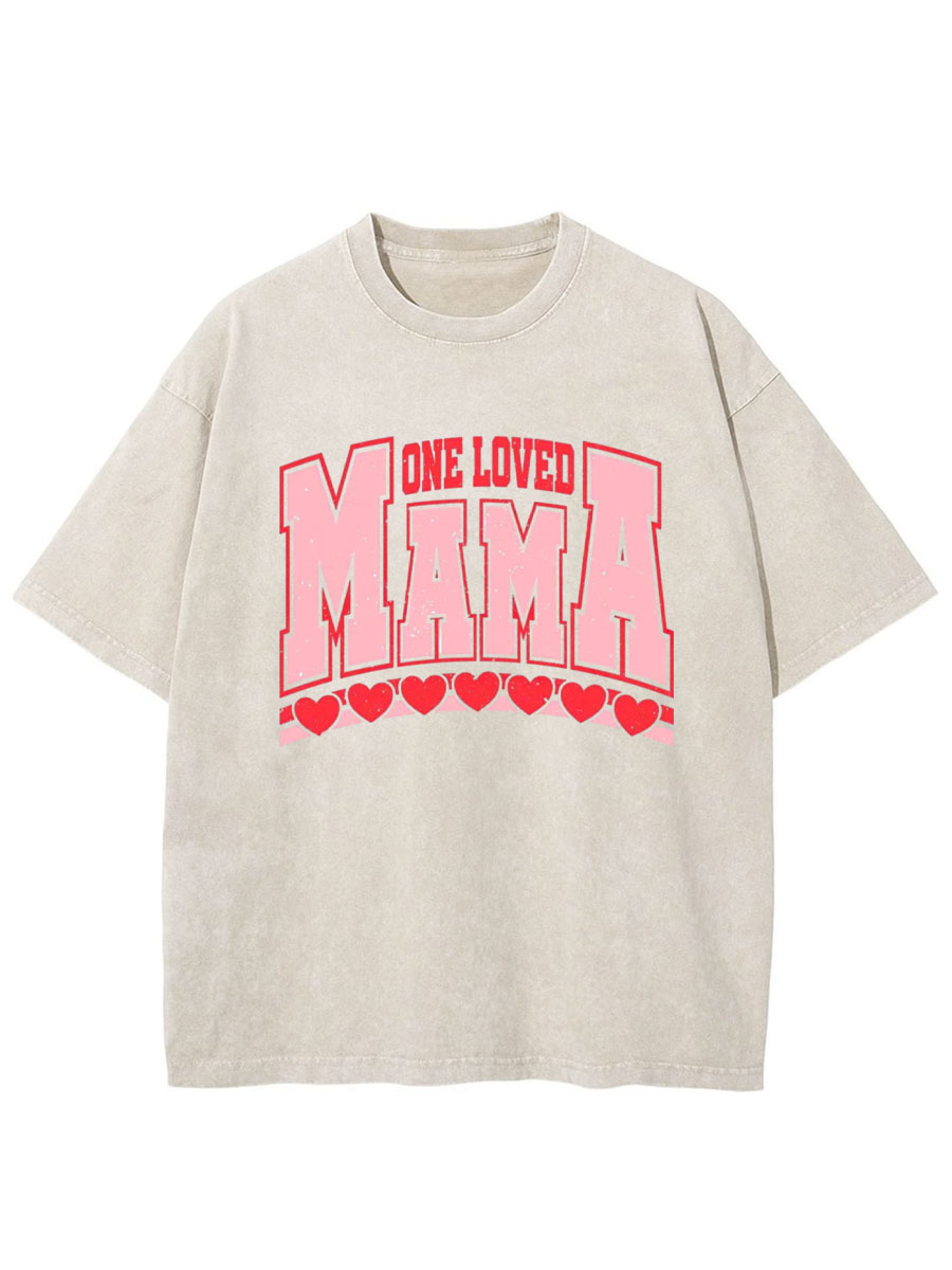 Vintage One Loved Mama Oversize Washed T-Shirt