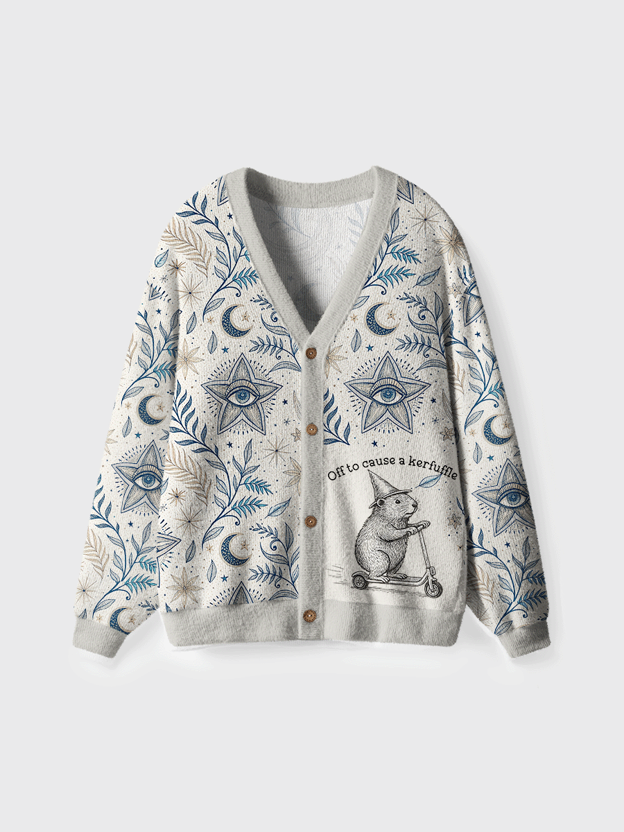 Vintage Off To Cause A Kerfuffle Cardigan Sweaters