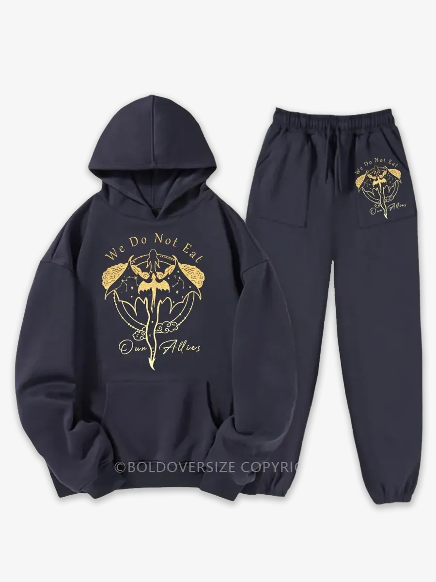 Vintage Celestial Tairn And Andarna Fleece Hoodie Suit