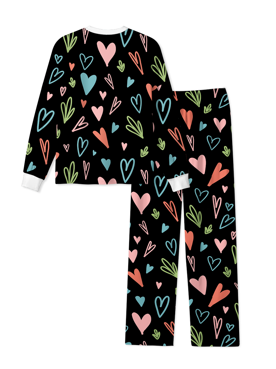 Vintage Colorful Heart Pajamas