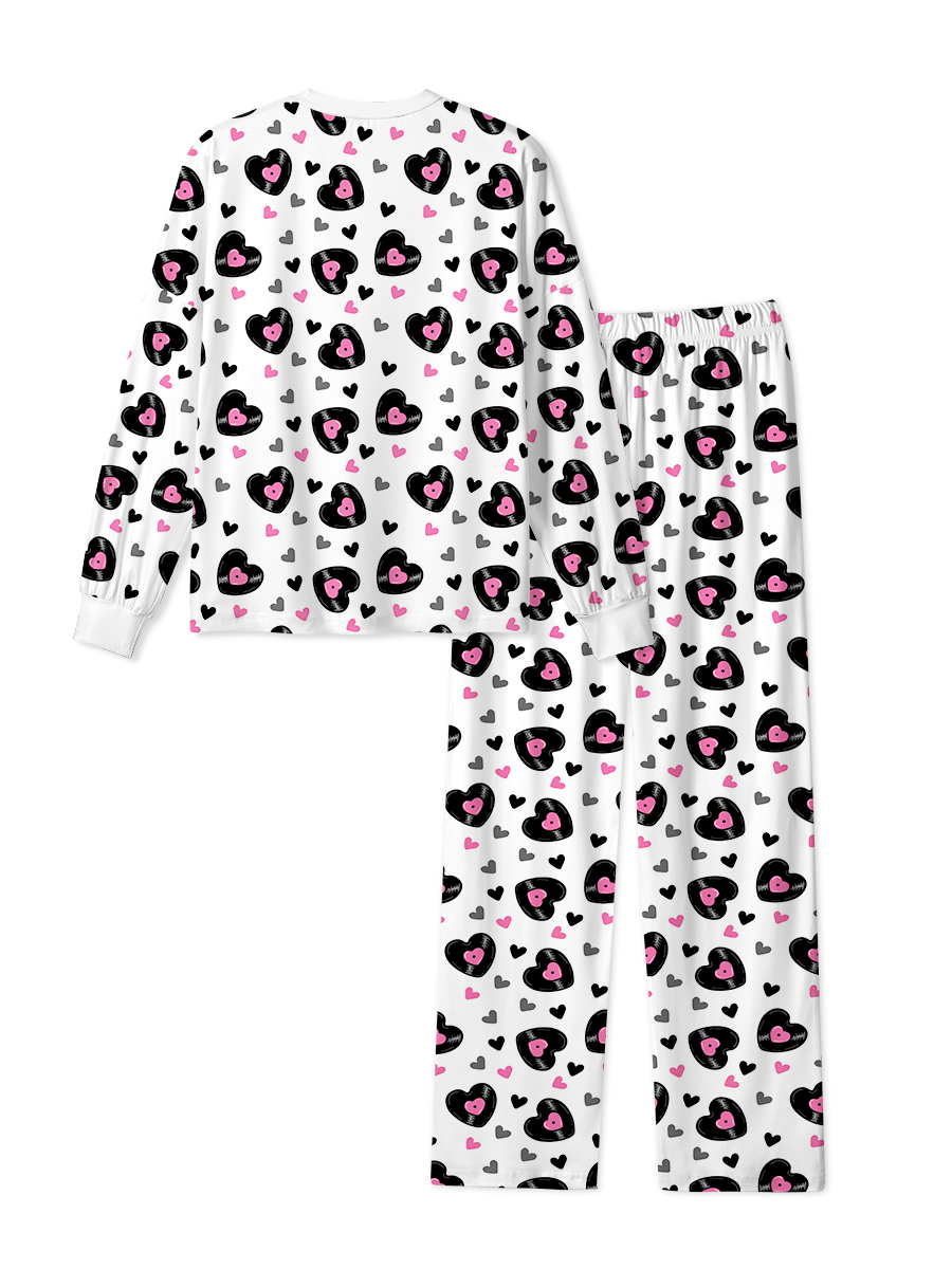 Vintage Black Heart Pajamas