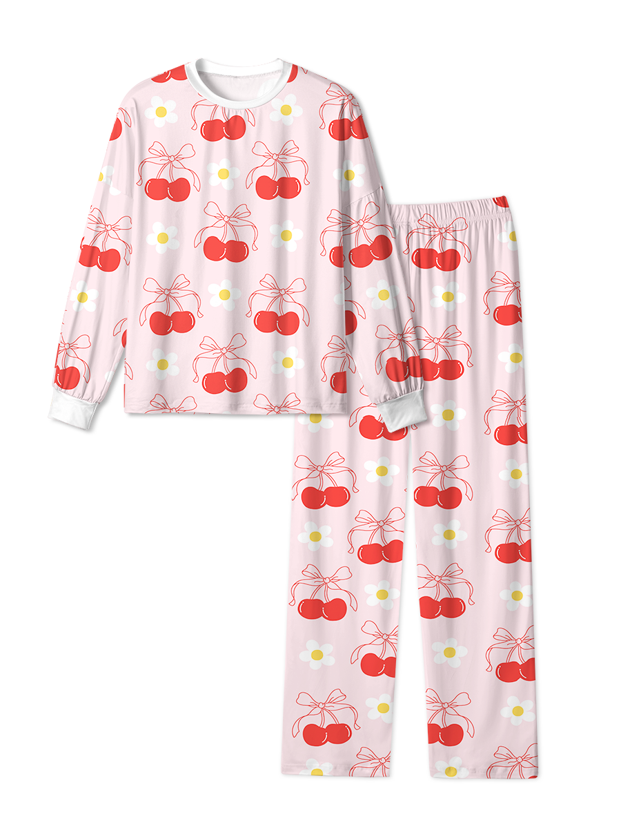 Vintage Crushed Cherry Pajama