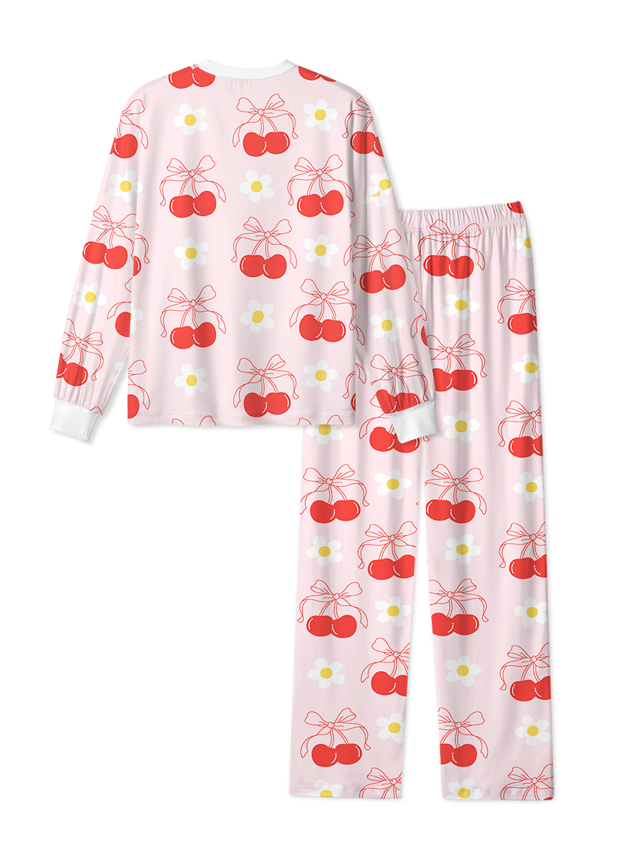 Vintage Crushed Cherry Pajama