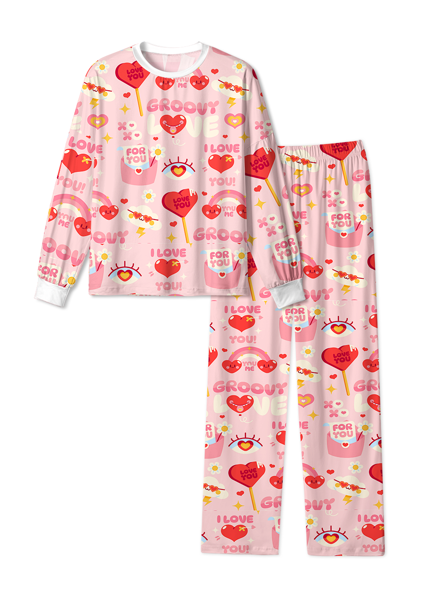Vintage Cute Heart Pajama