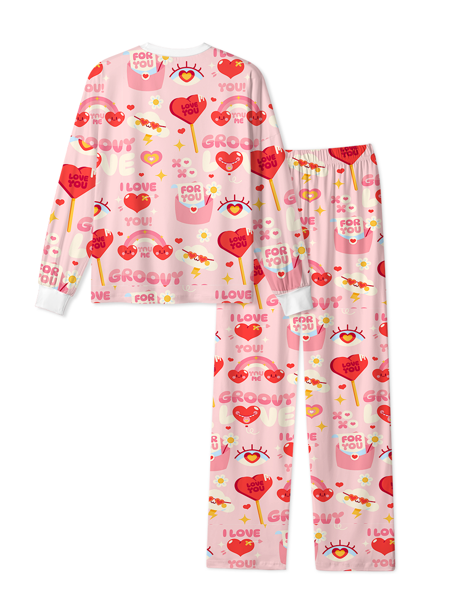 Vintage Cute Heart Pajama