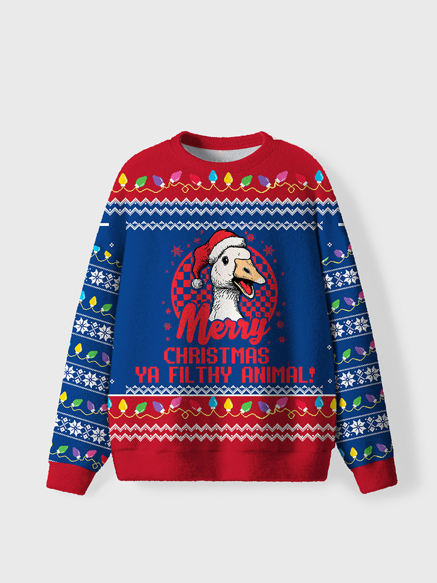 Vintage Merry Christmas Ugly Sweater