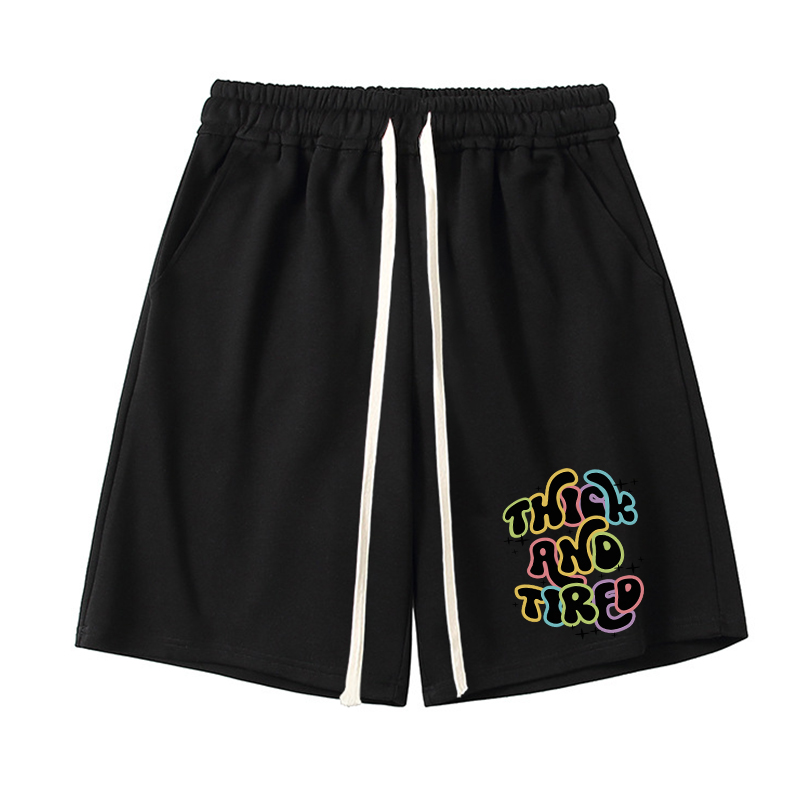 Vintage Thick And Tired Unisex Shorts