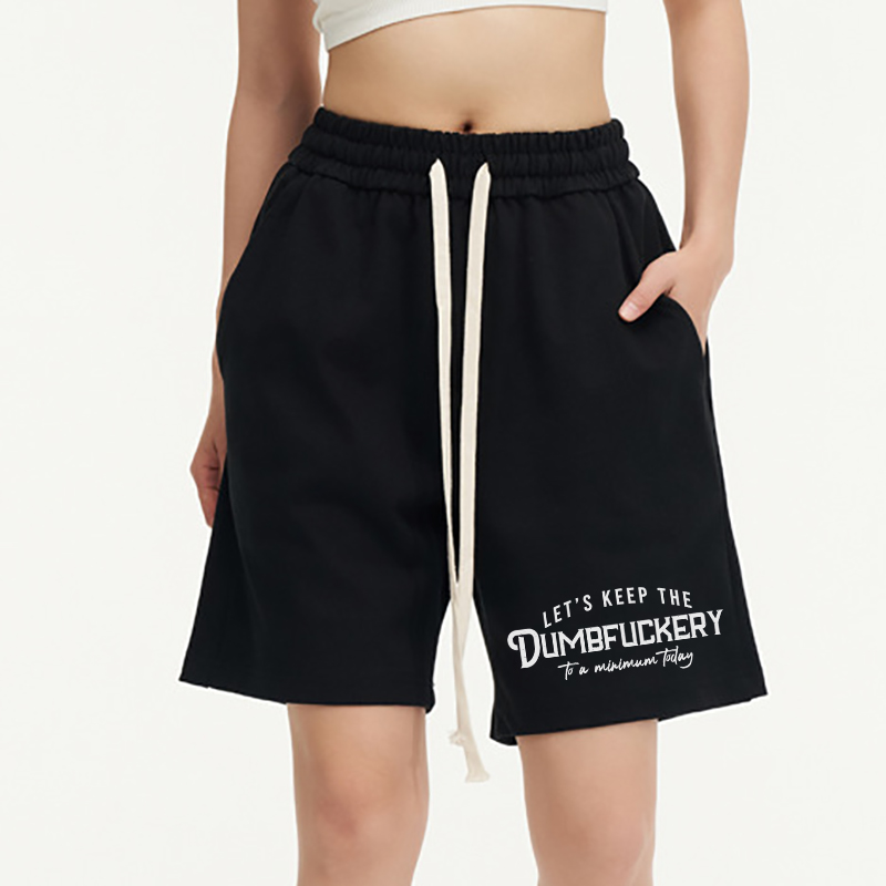 Vintage Let'S Keep The Dumbfuckery Unisex Shorts